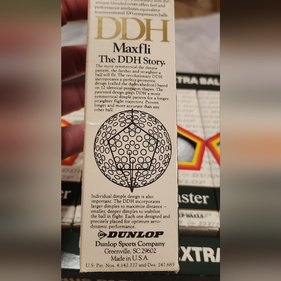 VINTAGE Dunlap Master Bright White Golf Balls 18 NWT 1991 - Picture 8 of 8